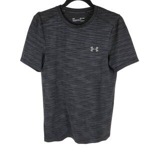 Under Armour Heat Gear Fitted Short-Sleeve Athletic T-Shirt Men's Size S Gray